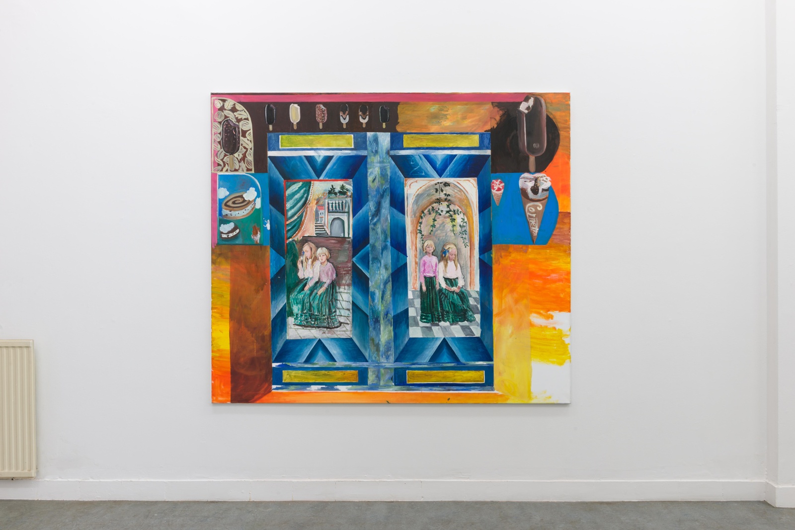 Untitled (Schwestern im Schrank), 2019-20oil on canvas180 x 210 cm | 70 3/4 x 82 2/3 in